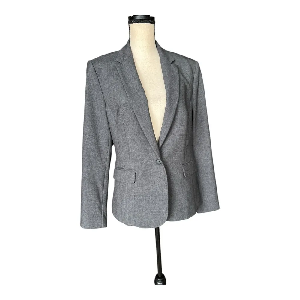 Worthington Gray Long Sleeve Blazer Size 14 - Image 3