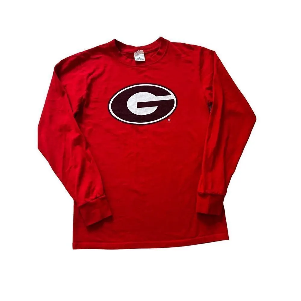 University of Georgia G Women's long sleeves tee size S Made in USA - Image 4