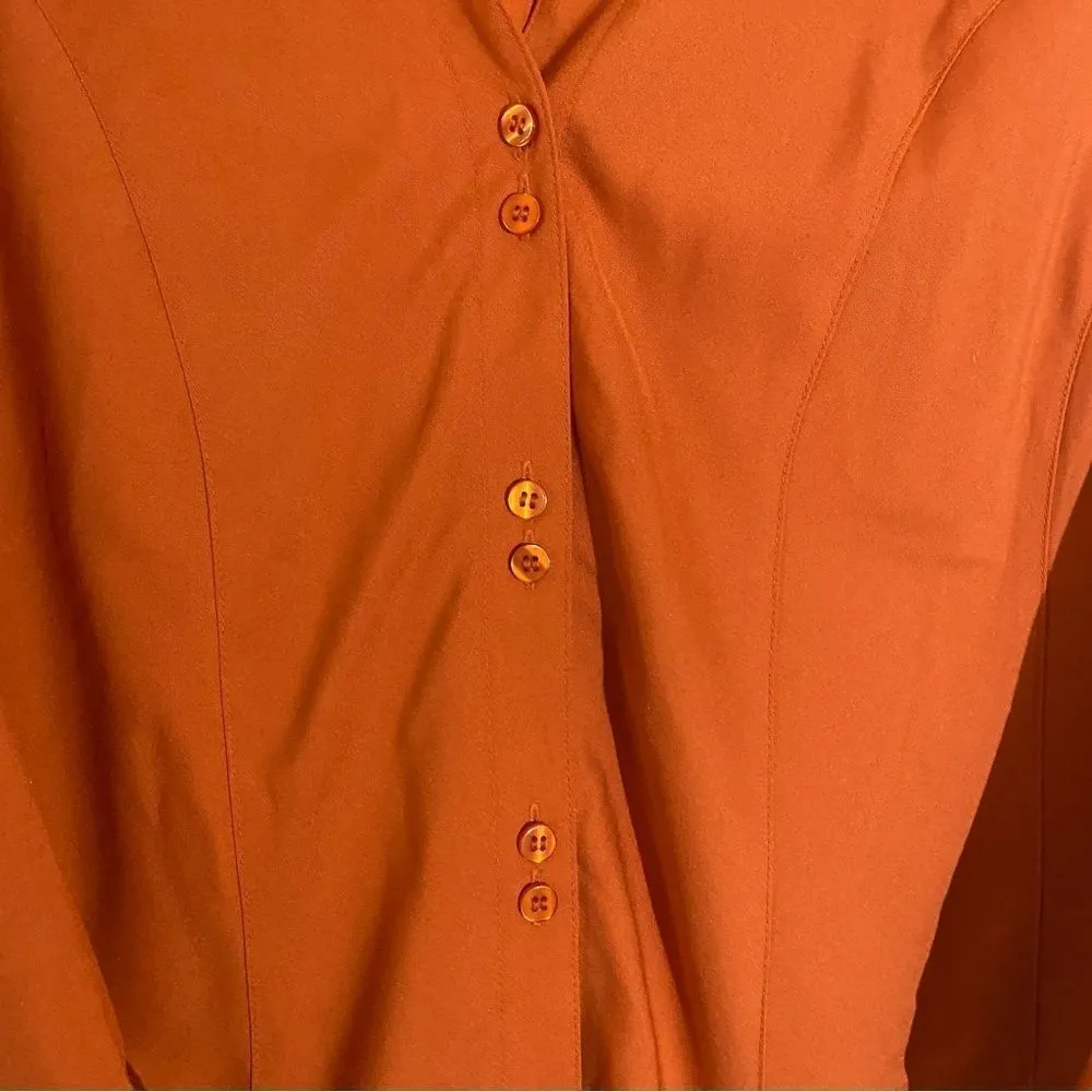 Dress Barn Blouse Women's 14/16 Button Front Career - Image 5