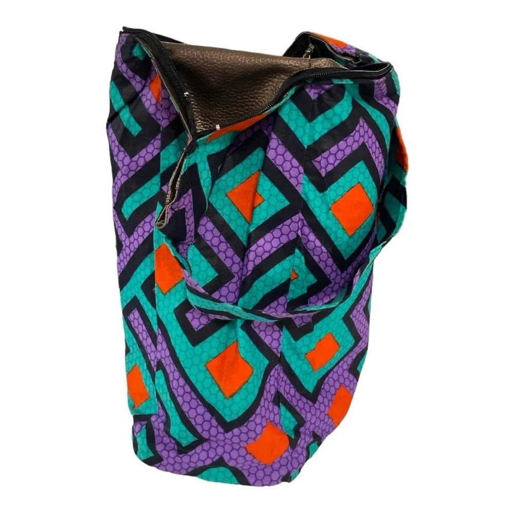 Womens Hippie Crossbody bag, Hobo Hand made Shoulder bag, Tribal Boho 17.5 X 15 Blue - Image 10