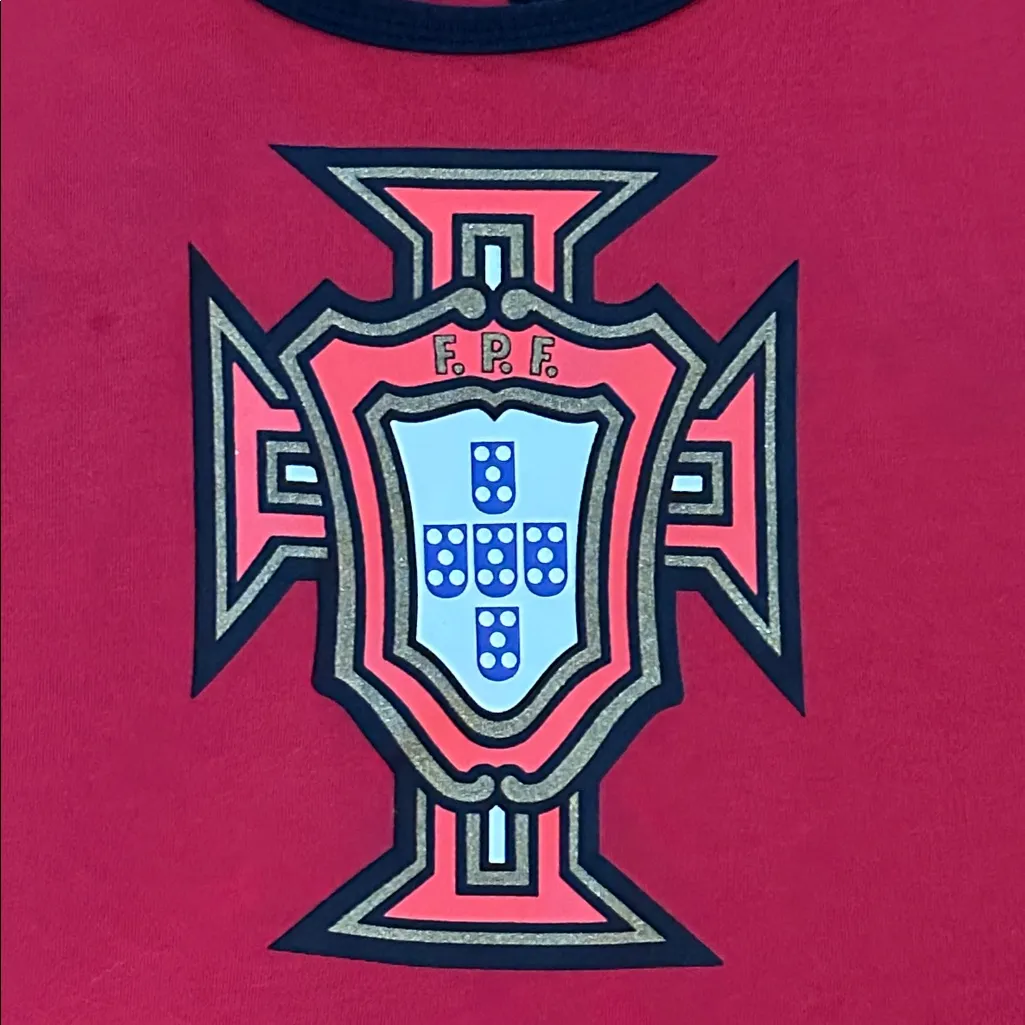 Nike Red Tank Top with Portugal Emblem Sz M - Image 5