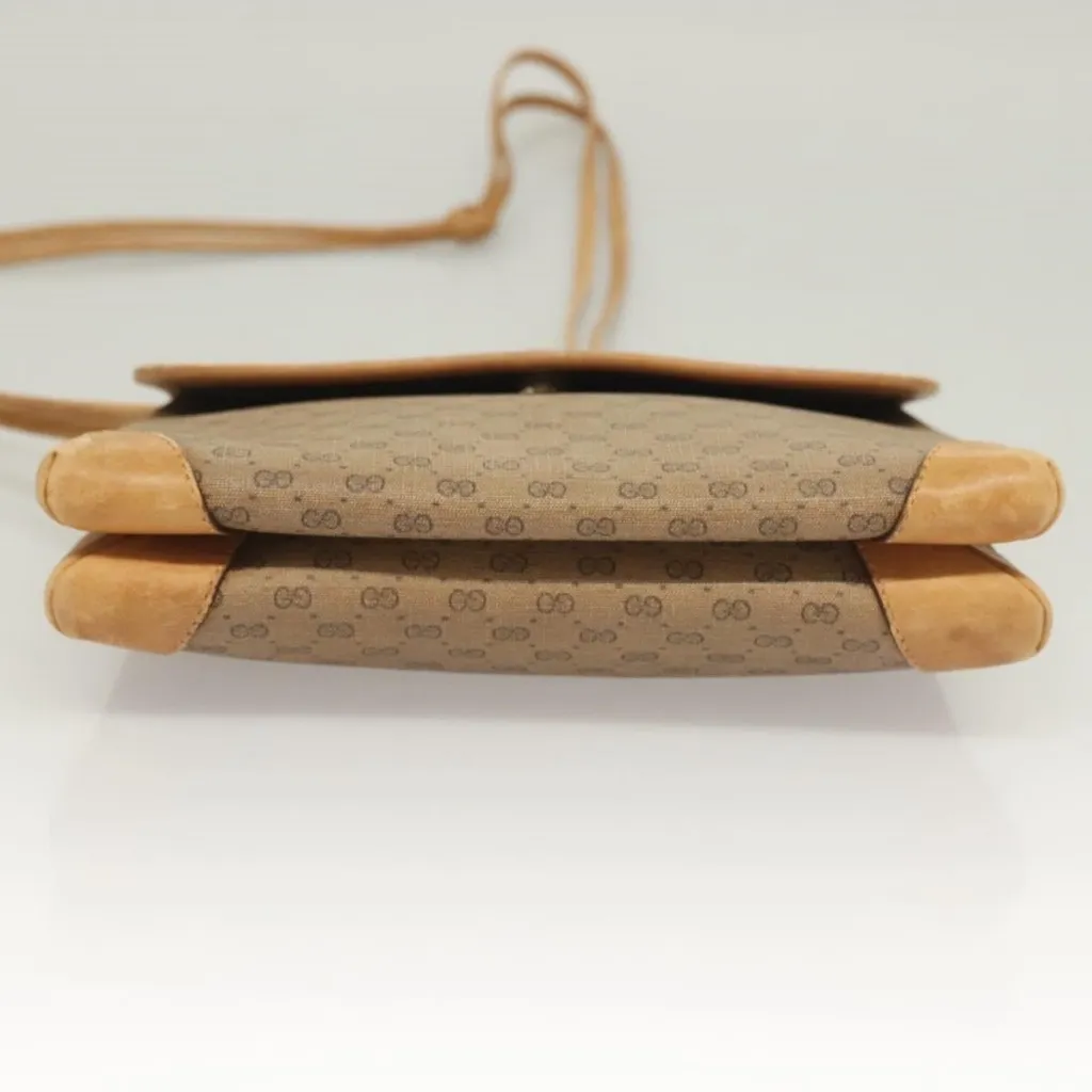  Micro GG Supreme Shoulder Bag PVC Beige Gold 007 92 5548 Authentic - Image 6