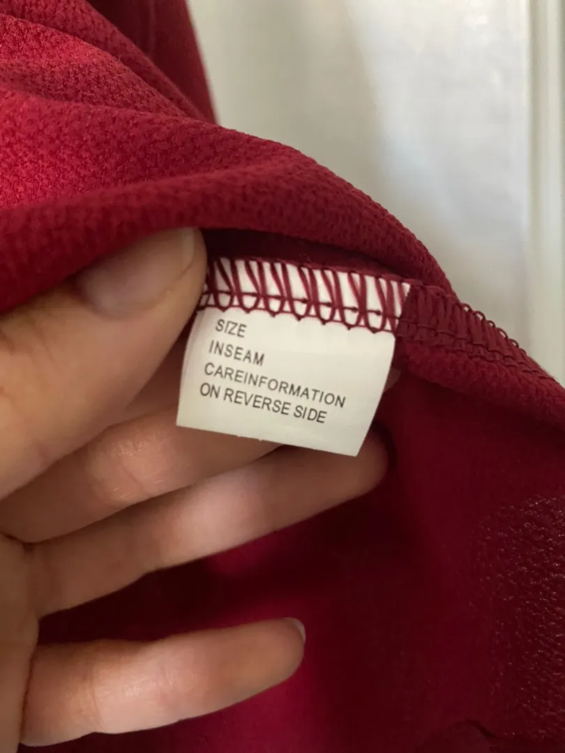 SheIn Red Peplum Top - Image 4