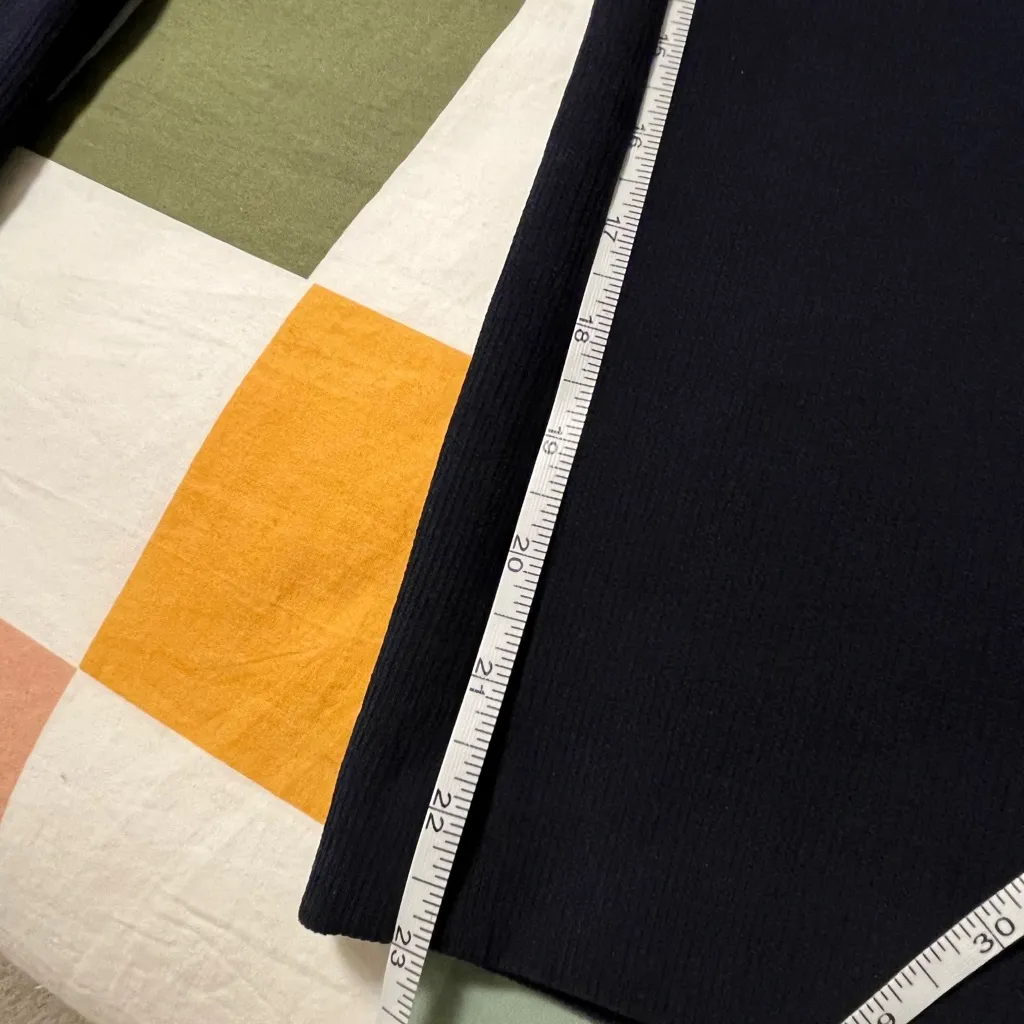 English Factory Navy Lace Up High-Waisted Crop Trousers - Image 7