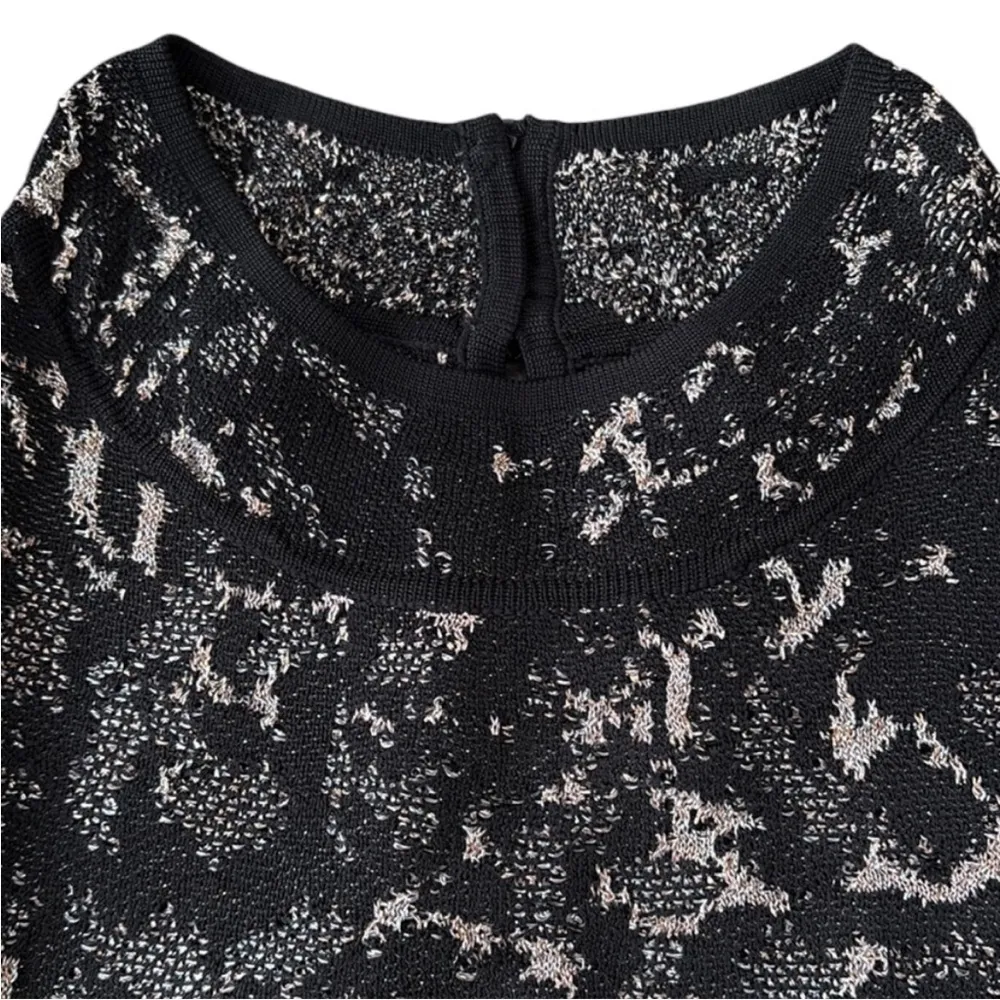 NWT White House Black Market Jacquard Mockneck Sleeveless Sweater Top Small - Image 3