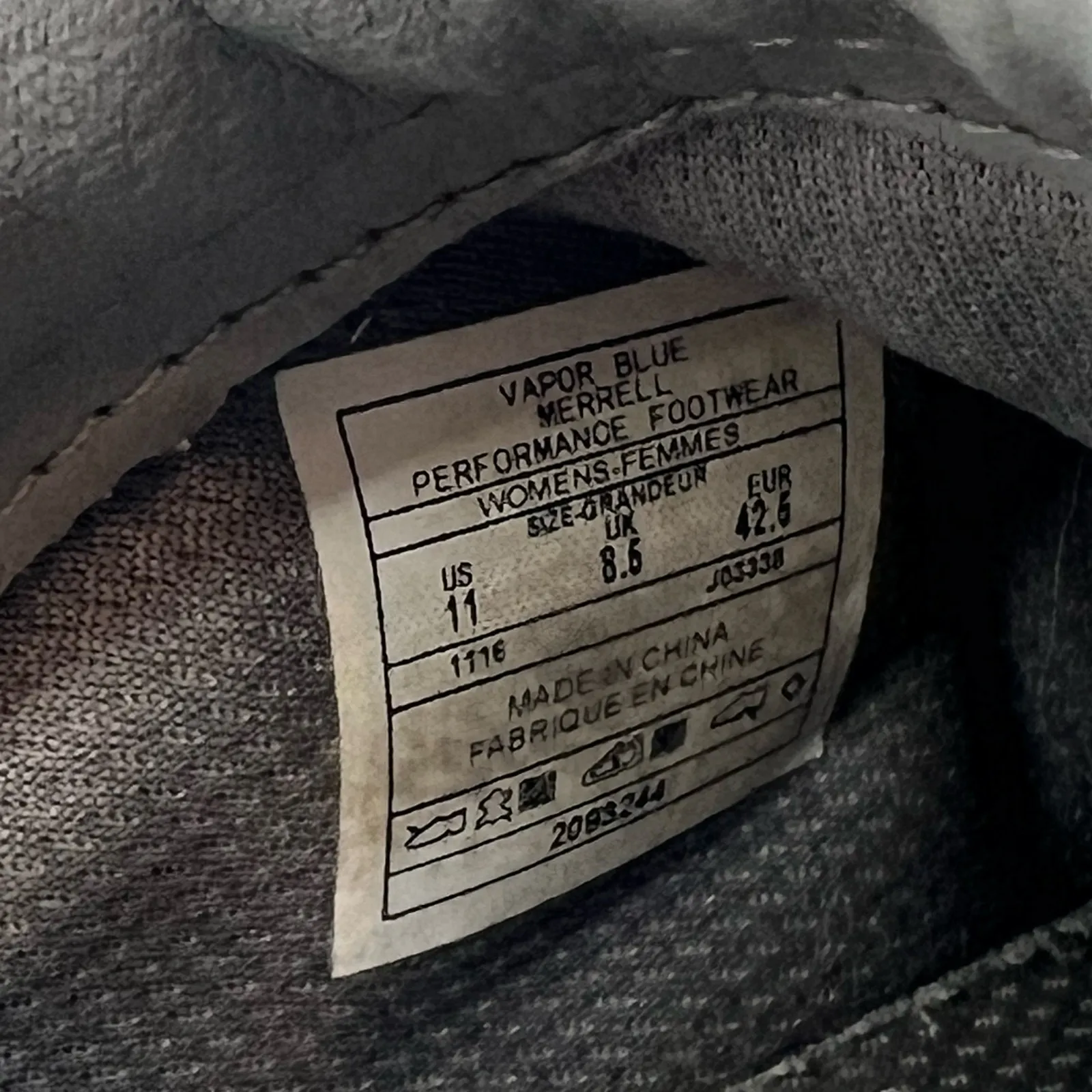 Merrell applaud mesh slide slip on vapor blue odor control  j03338 women size 11 - Image 6