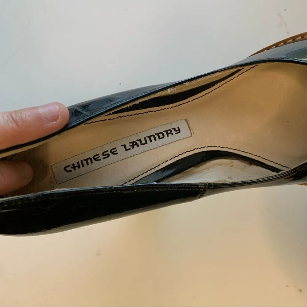Chinese Laundry Black Heels Hipster‎ Size 7M - Image 5
