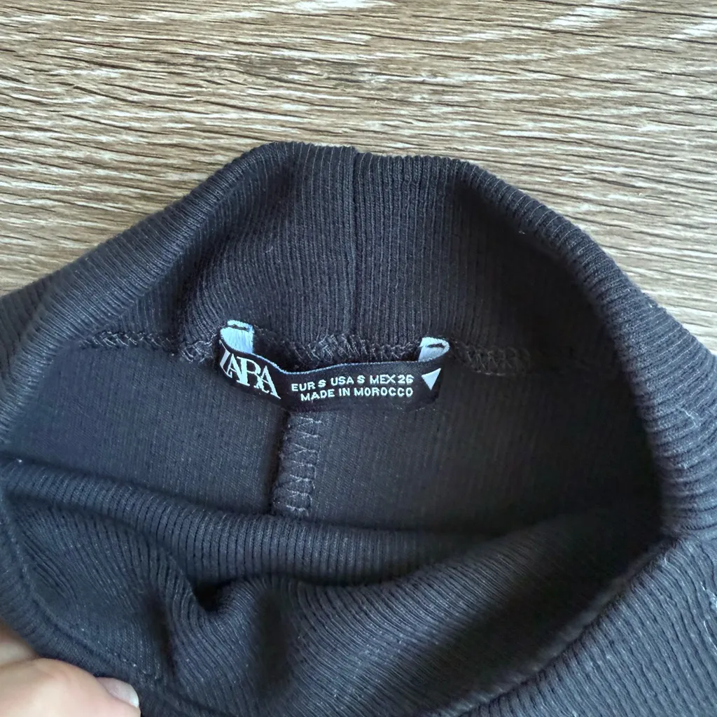 Zara Black Drop Waist Dress - Image 3