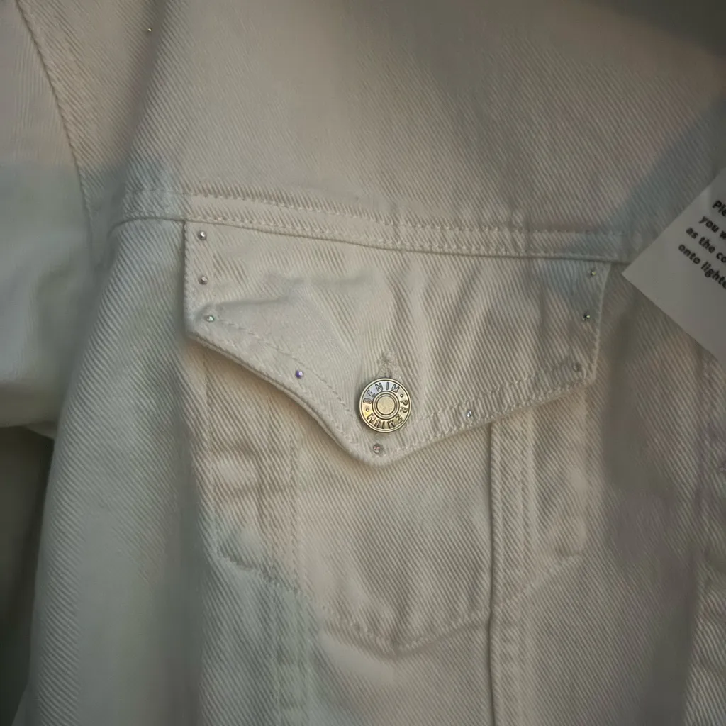 Love Tree White Jean Jacket - Image 4
