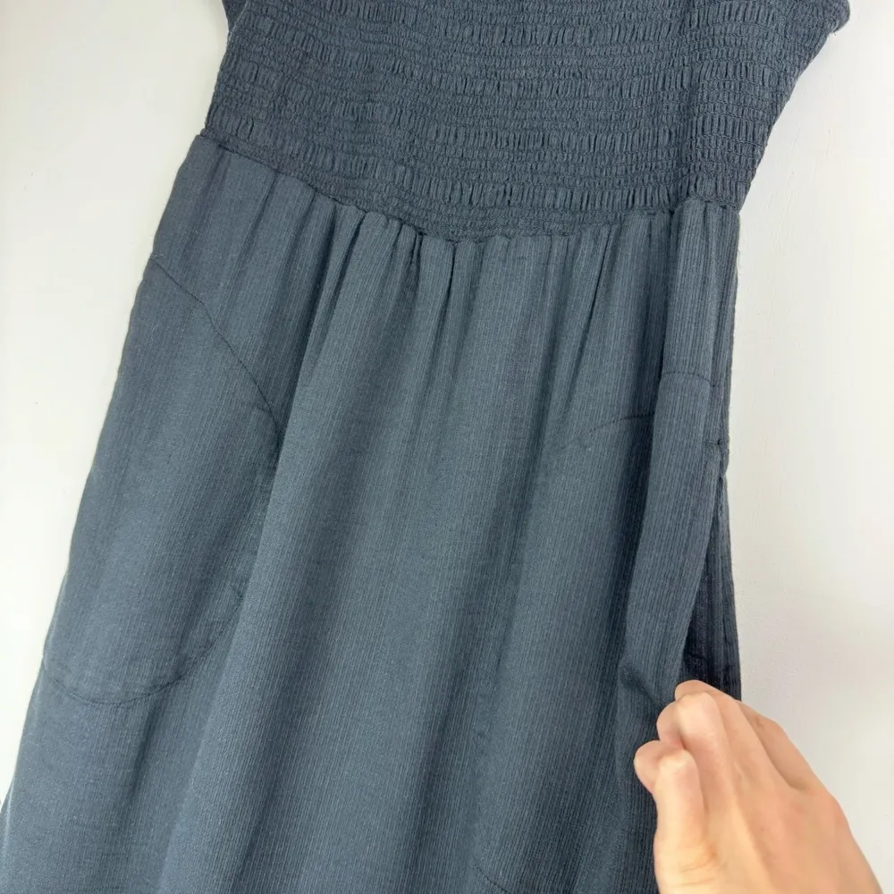 NWT Prana Seakissed Midi Dress Sz Small Black Organic Cotton Sleeveless - Image 10