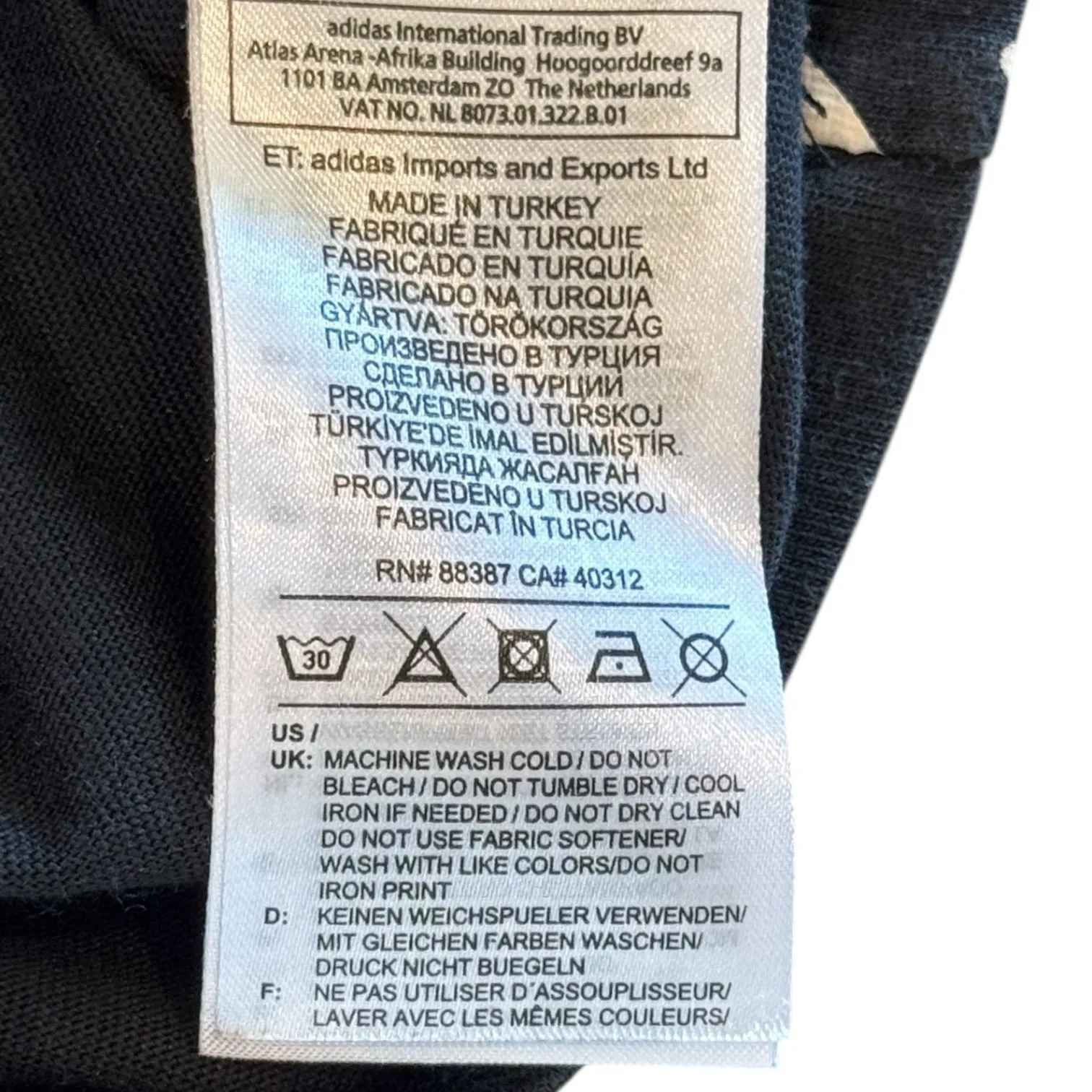 Adidas X Farm Rio Black Colorful Butterfly‎ Print T-Shirt Size XS Womens Top - Image 4