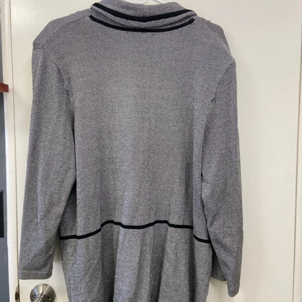 Jones New York 1X women’s collection cardigan soft grey blazer $69 - Image 2