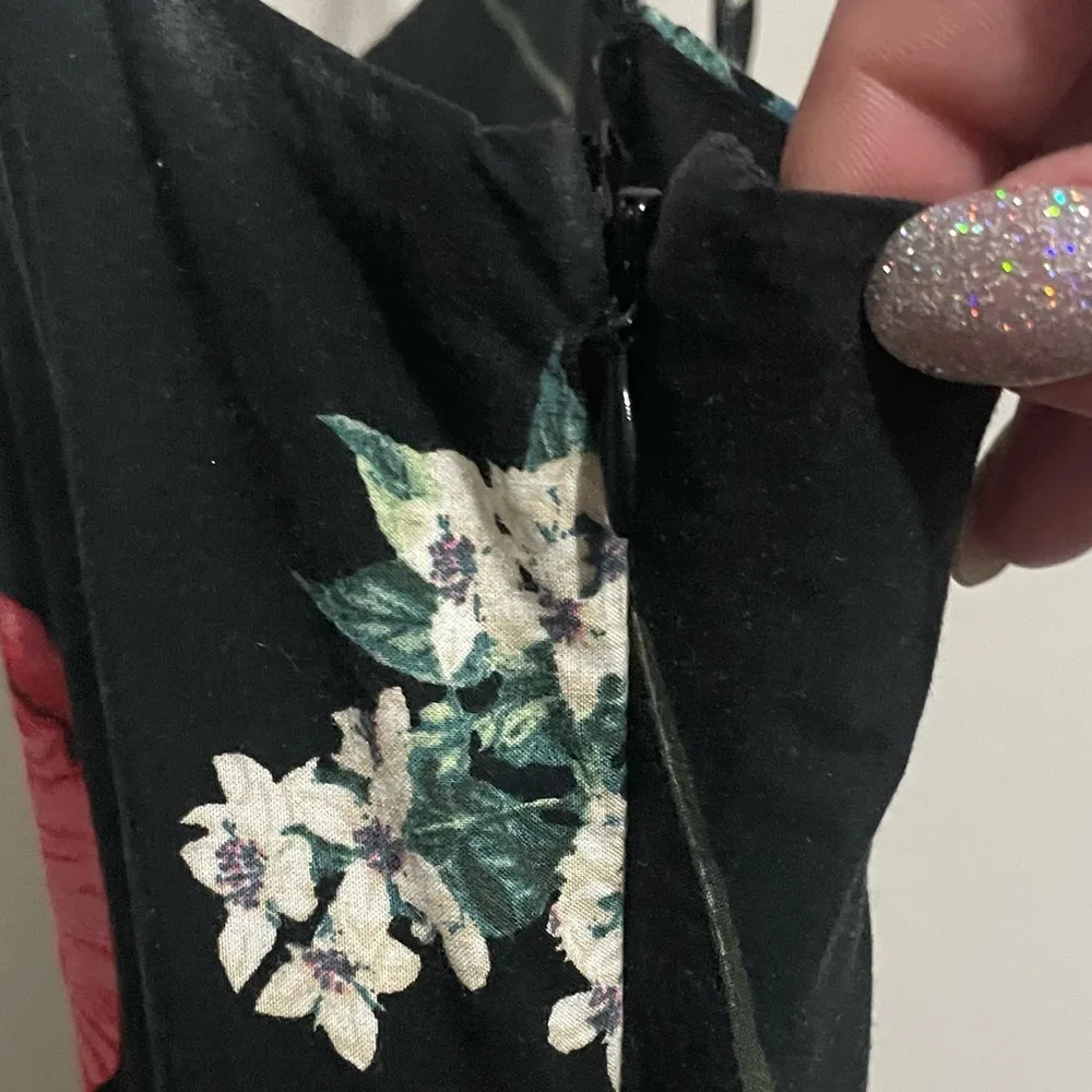 Old Navy Corset Mini Dress Women Medium Floral Cami Pleated Skater Romantic Boho - Image 8