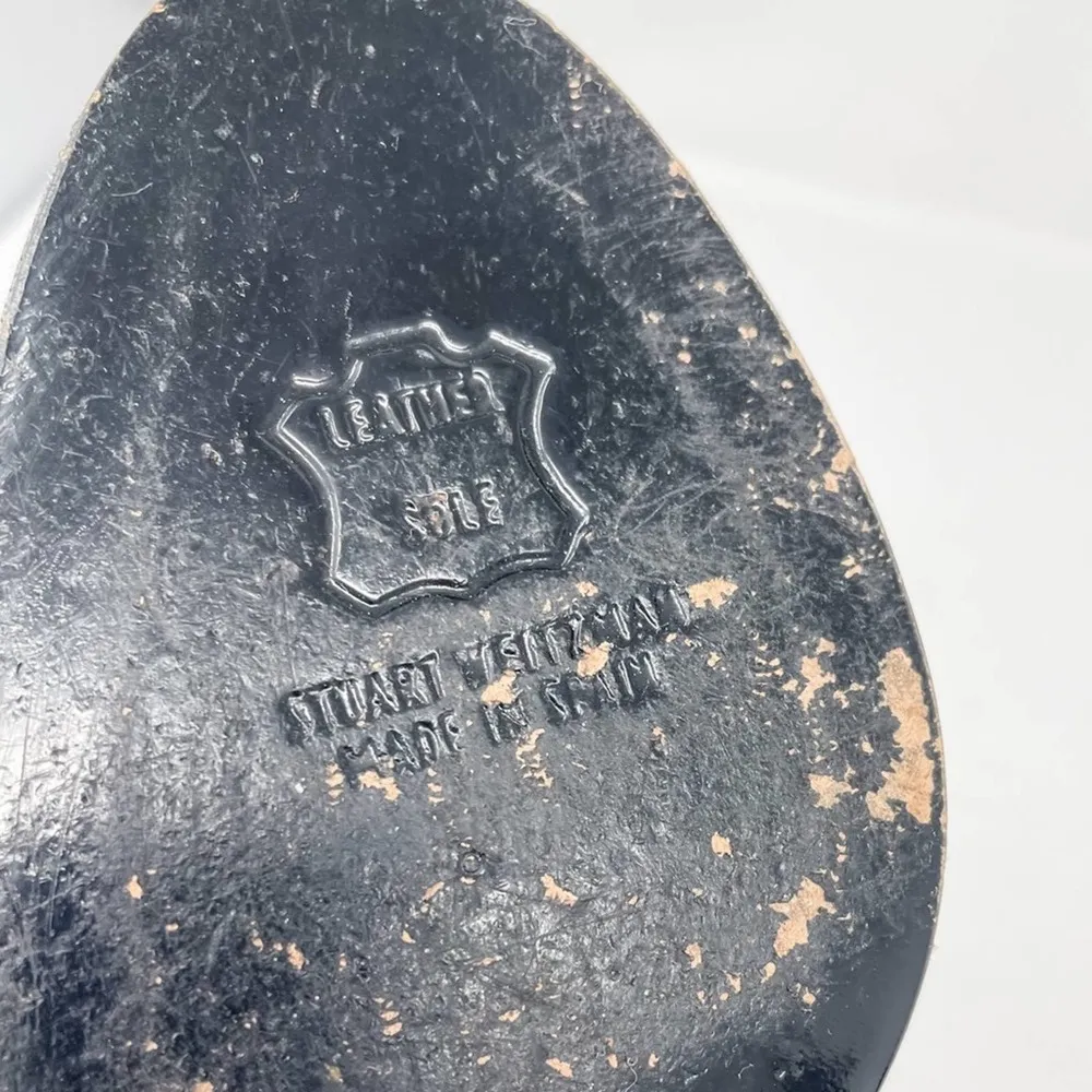 silver pewter Bowright peep toe bow platform pumps size 8 - Image 15