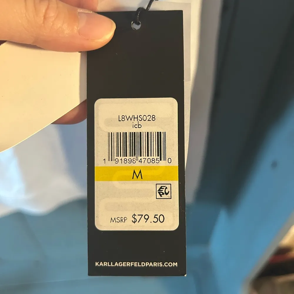 Karl Lagerfeld Blue Eiffel Tower Sweatshirt - Image 4