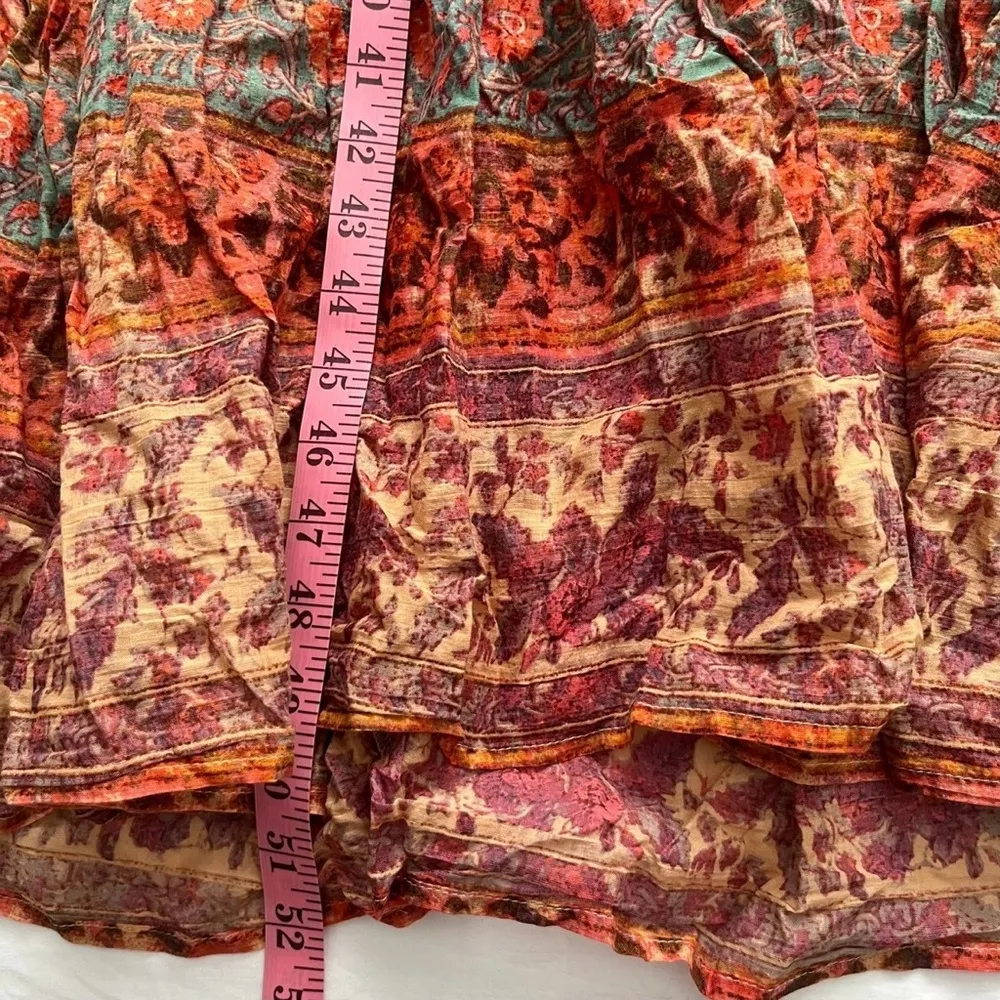 Free People Golden Hour Border Bohemian Maxi Dress Size S - Image 6