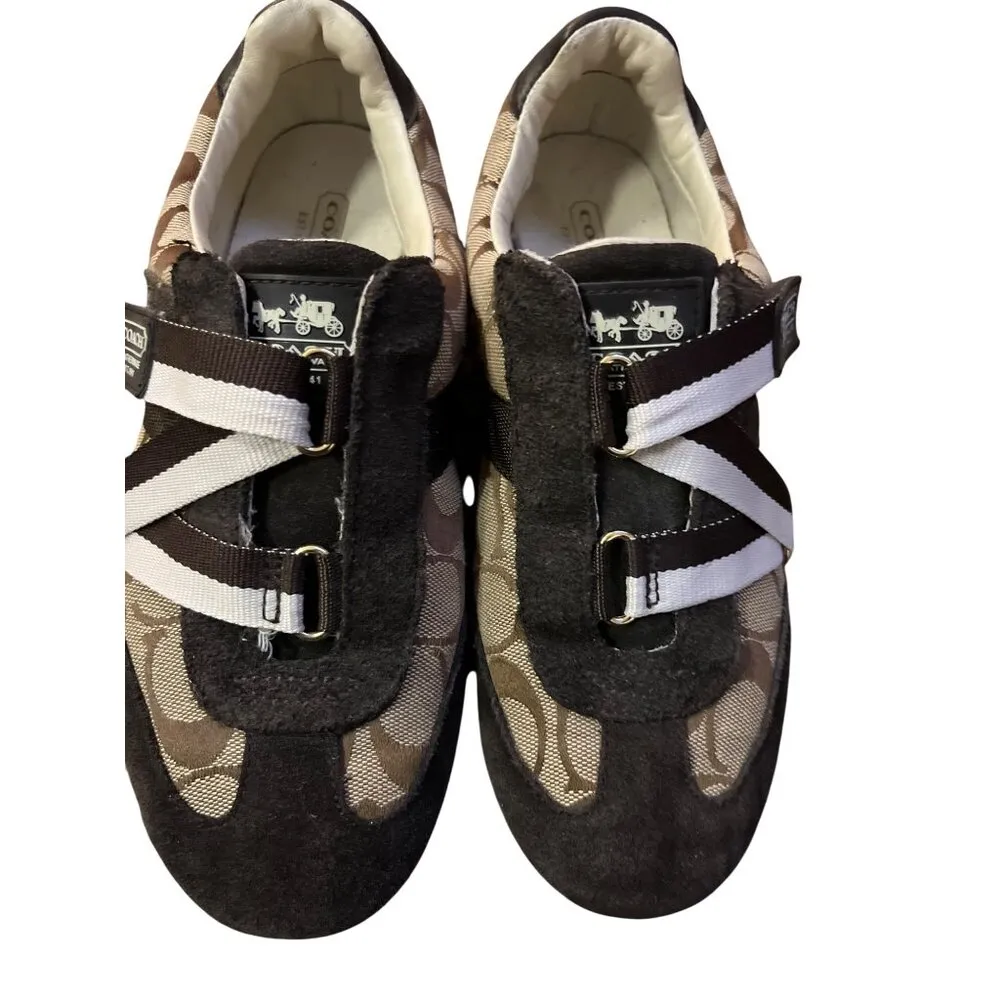 Coach Juli Casual Sneaker Shoes Womens 8M Used Q301 - Image 4