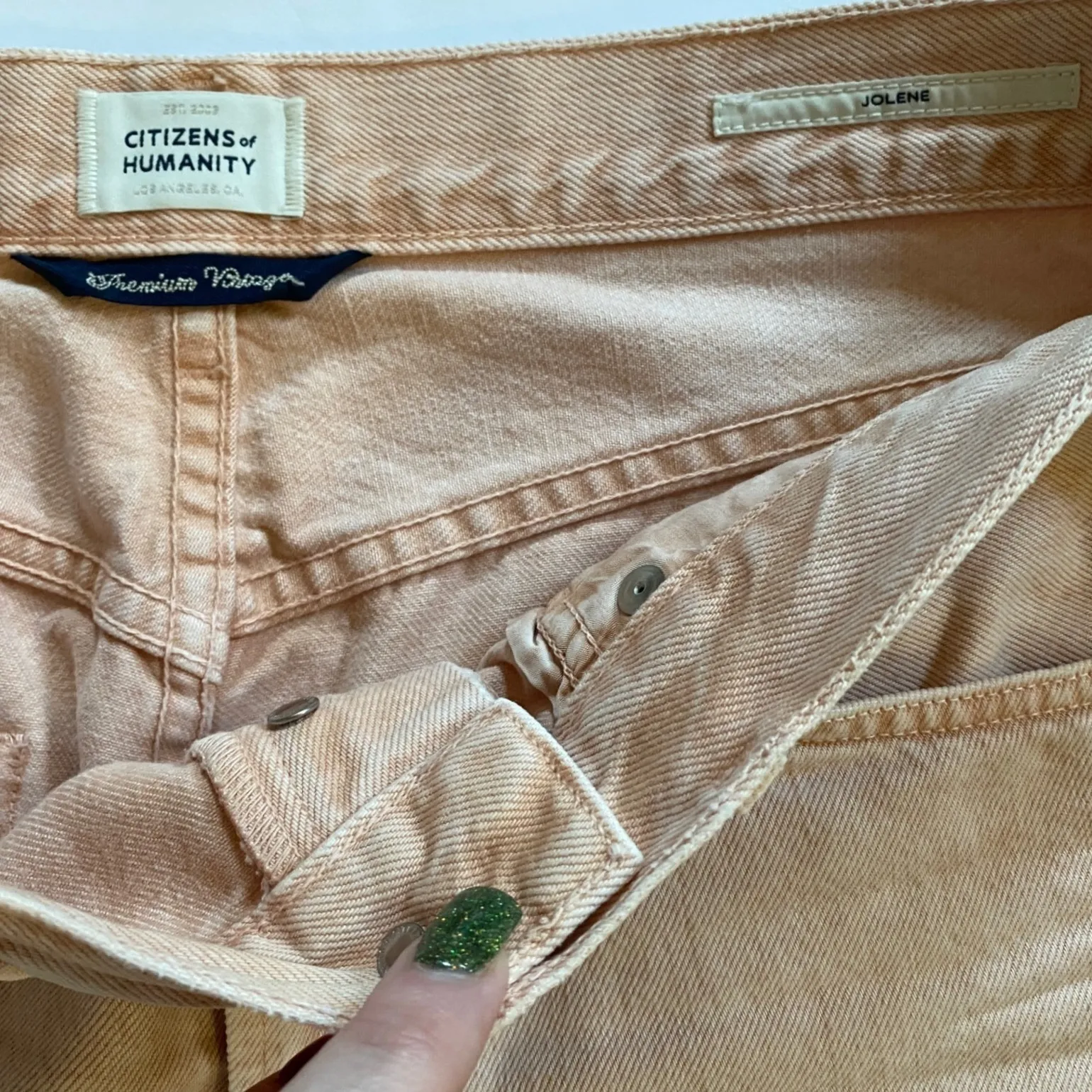 Revolve Citizens of Humanity Jolene HighRise Straight Leg Jeans Rosewater 28 EUC - Image 14