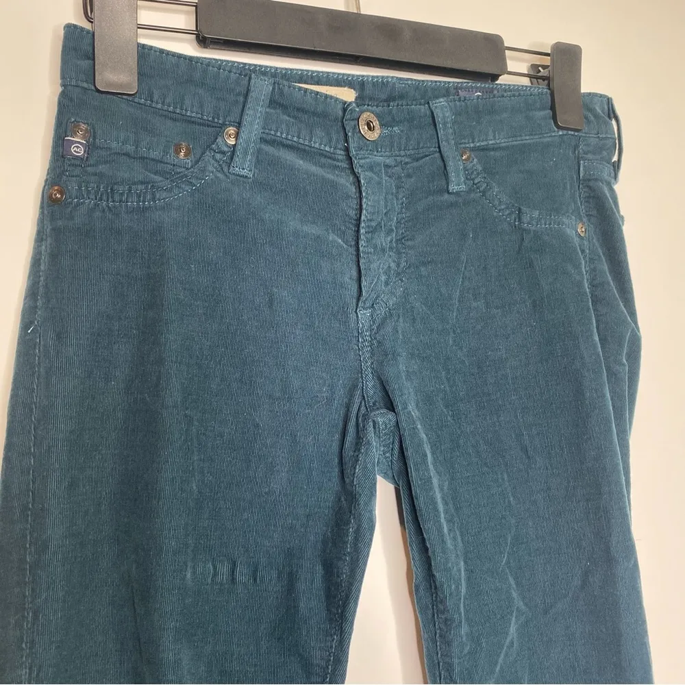 AG Adriano Goldschmied The Legging Skinny Teal Corduroy Jeans - Image 5