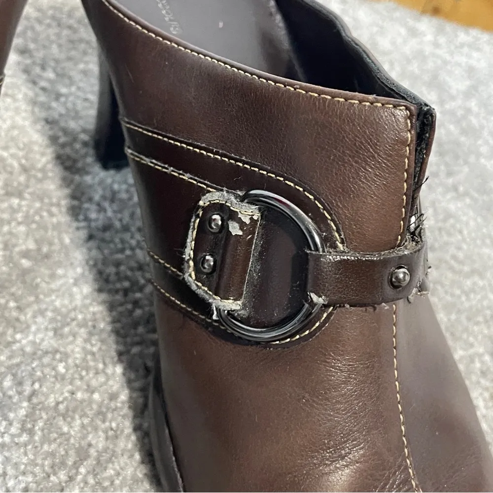 Aerosoles Snapezoid Women's Brown Casual Low block Heel Square Toe Mule size 9M - Image 6