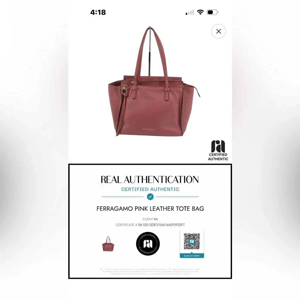 💐Simply gorgeous Ferragamo Leather Tote. 💐 - Image 5