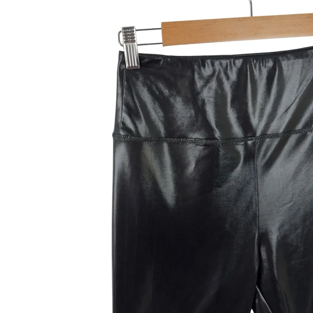 Chocolate USA Jet Shimmer Legging Stretch Athletic Yoga Gym Workout Size Small Black - Image 5