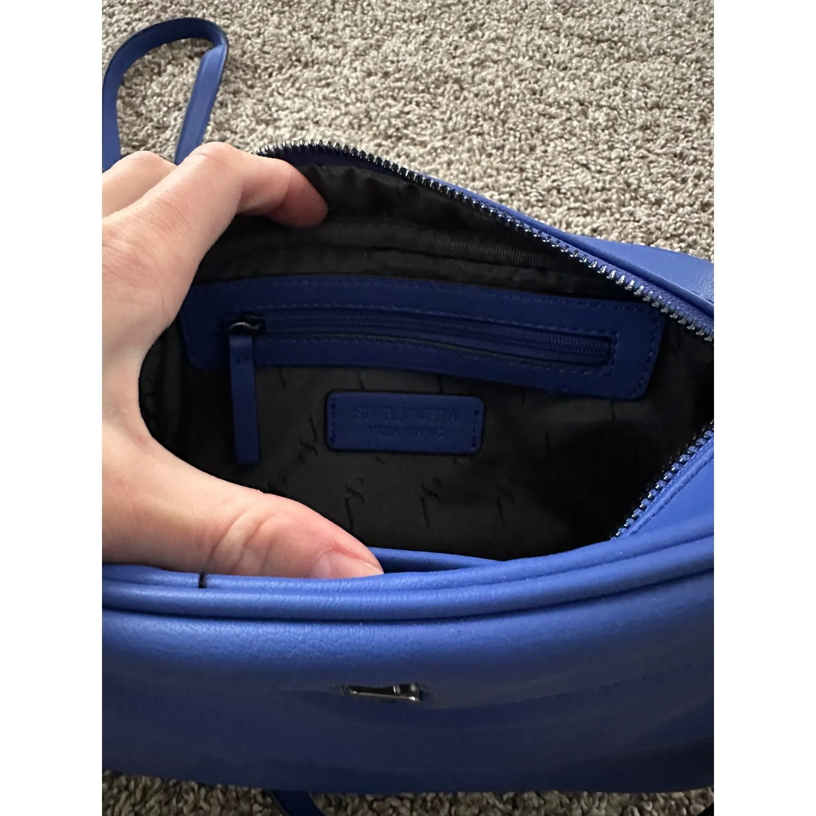 Vera Bradley Quilted Crossbody Bag Wallet Set Royal Blue - Image 8