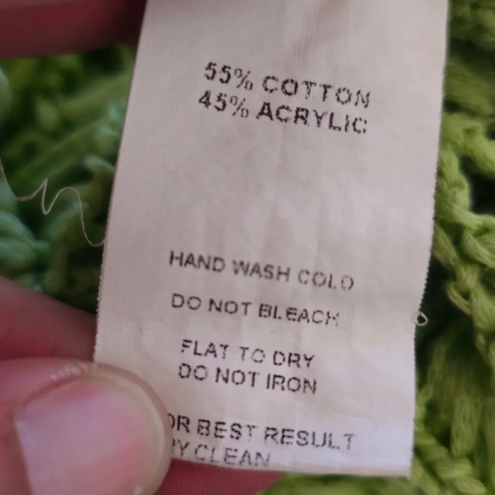 Buckle Romeo & Juliette Couture Lime Dolman Macrame Crochet Sweater Size Small - Image 6