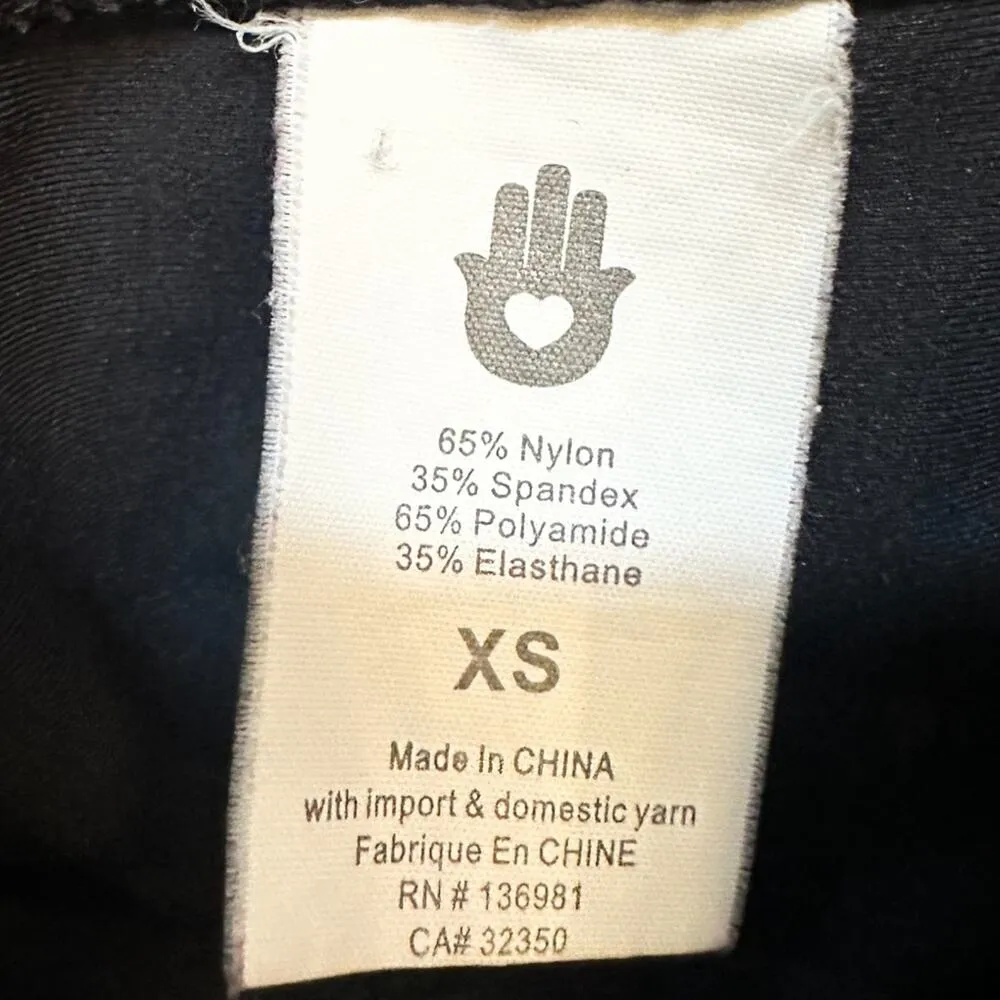 Spiritual Gangster Black Third Eye Laser Cut Athletic Leggings, EUC, Size XS - Image 11