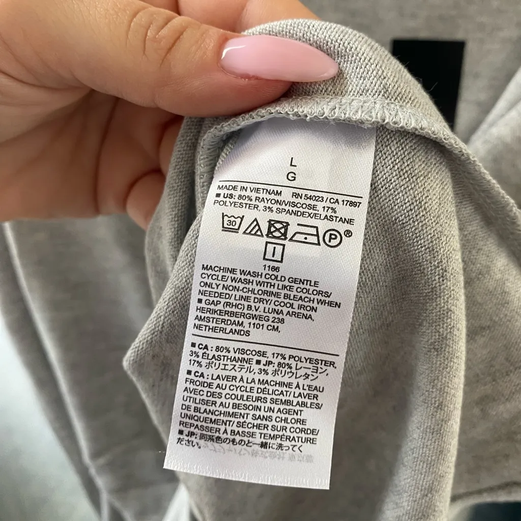 Banana Republic - NWT! Soft Luxe Heather Grey Turtleneck Muscle Tee Tank -Size L - Image 6