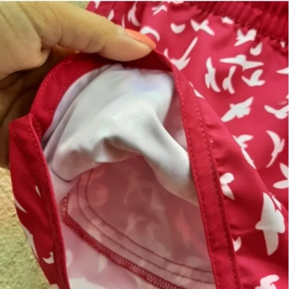 Firefly Swim Shorts Pockets Drawstring Fuchsia & White Seagulls Print Size M Pink Size M - Image 13