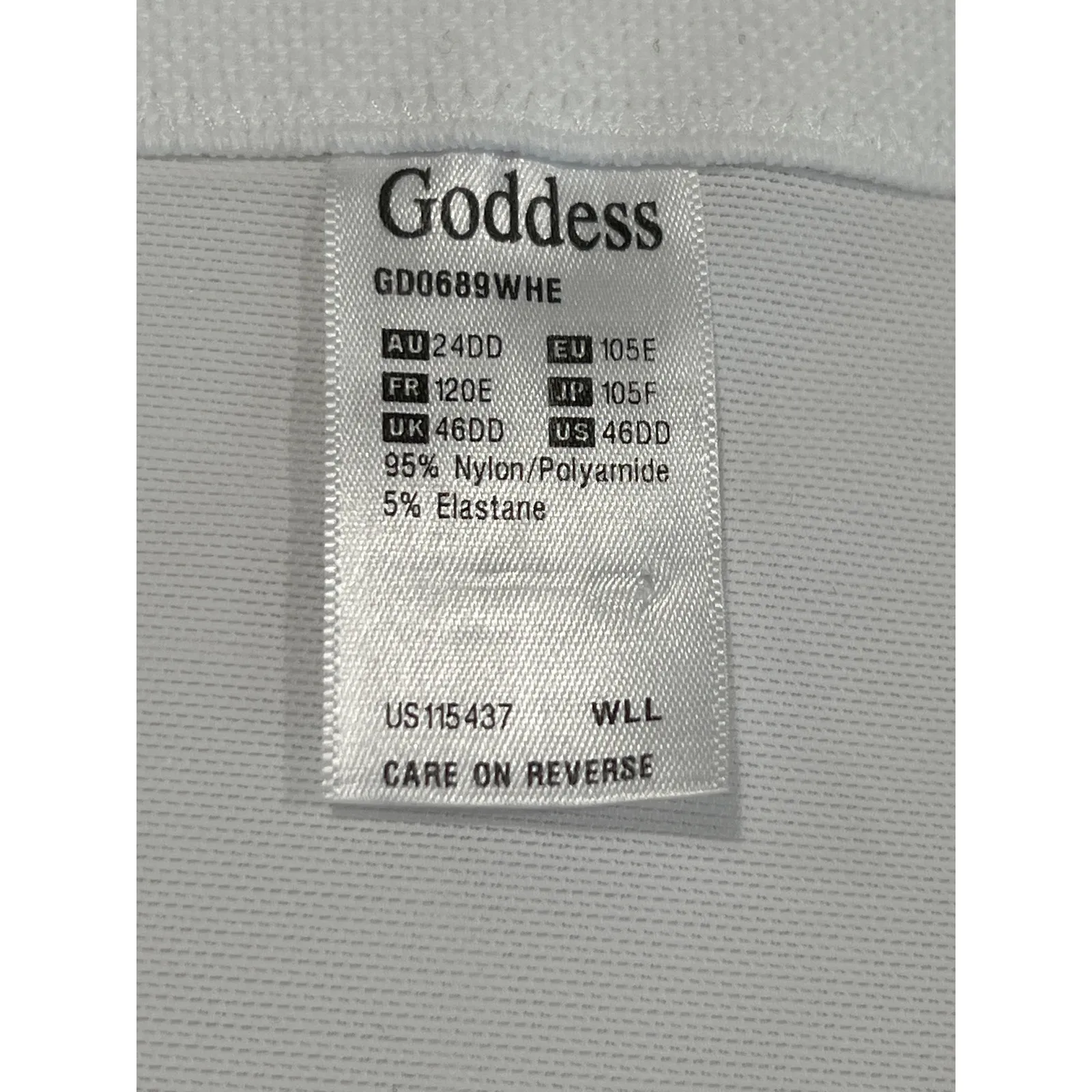 Goddess Lace Bridal Long Line Strapless Bustier White Size 46DD GD0689WHE - Image 4