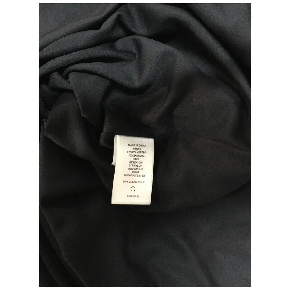 New 1. State Sleeveless Faux Suede Grommet Lace Up V Neck Lined Black 6 - Image 9