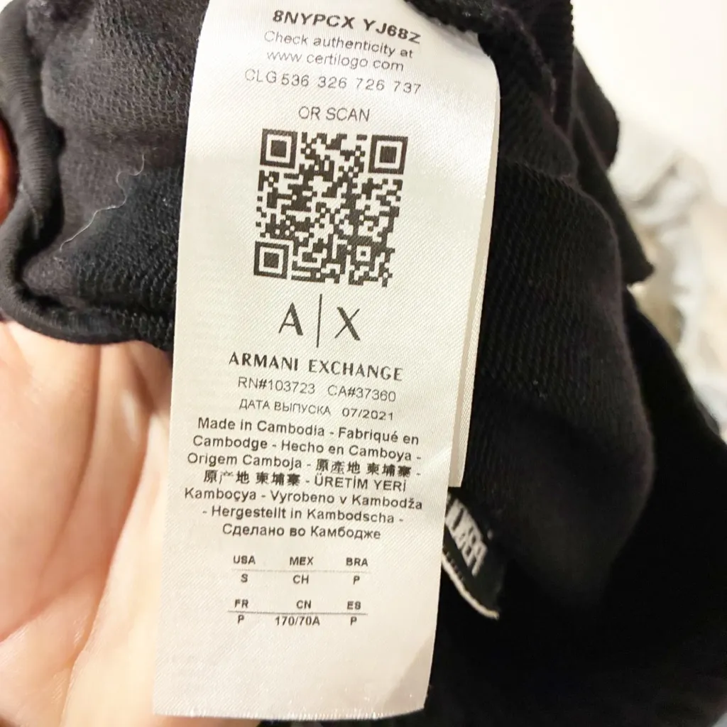 Armani Exchange Womens Icon Project Embroidered Drawstring Sweatpants Jogger - Image 6