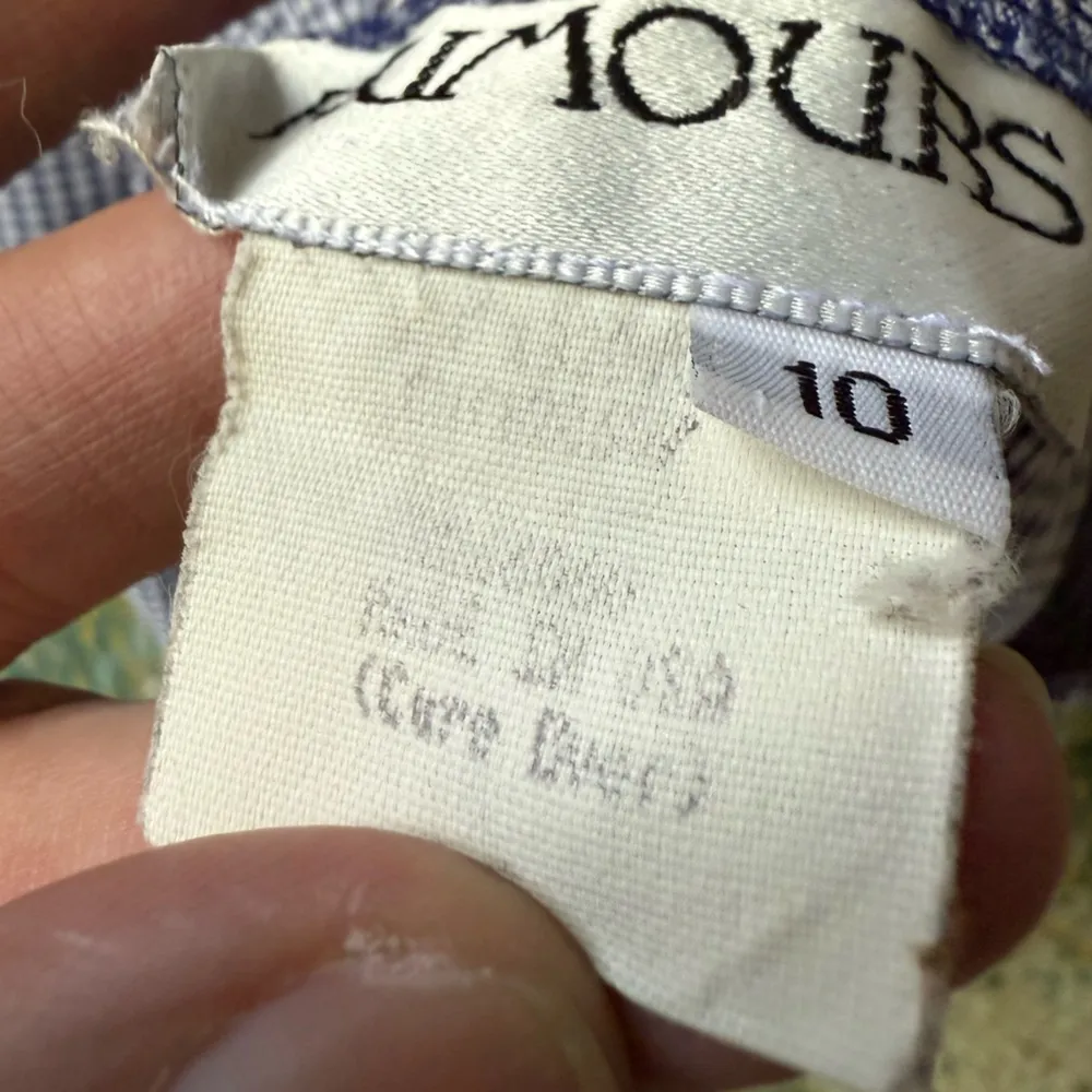 Vintage Rumors blue gingham daisy loose pull - Image 7