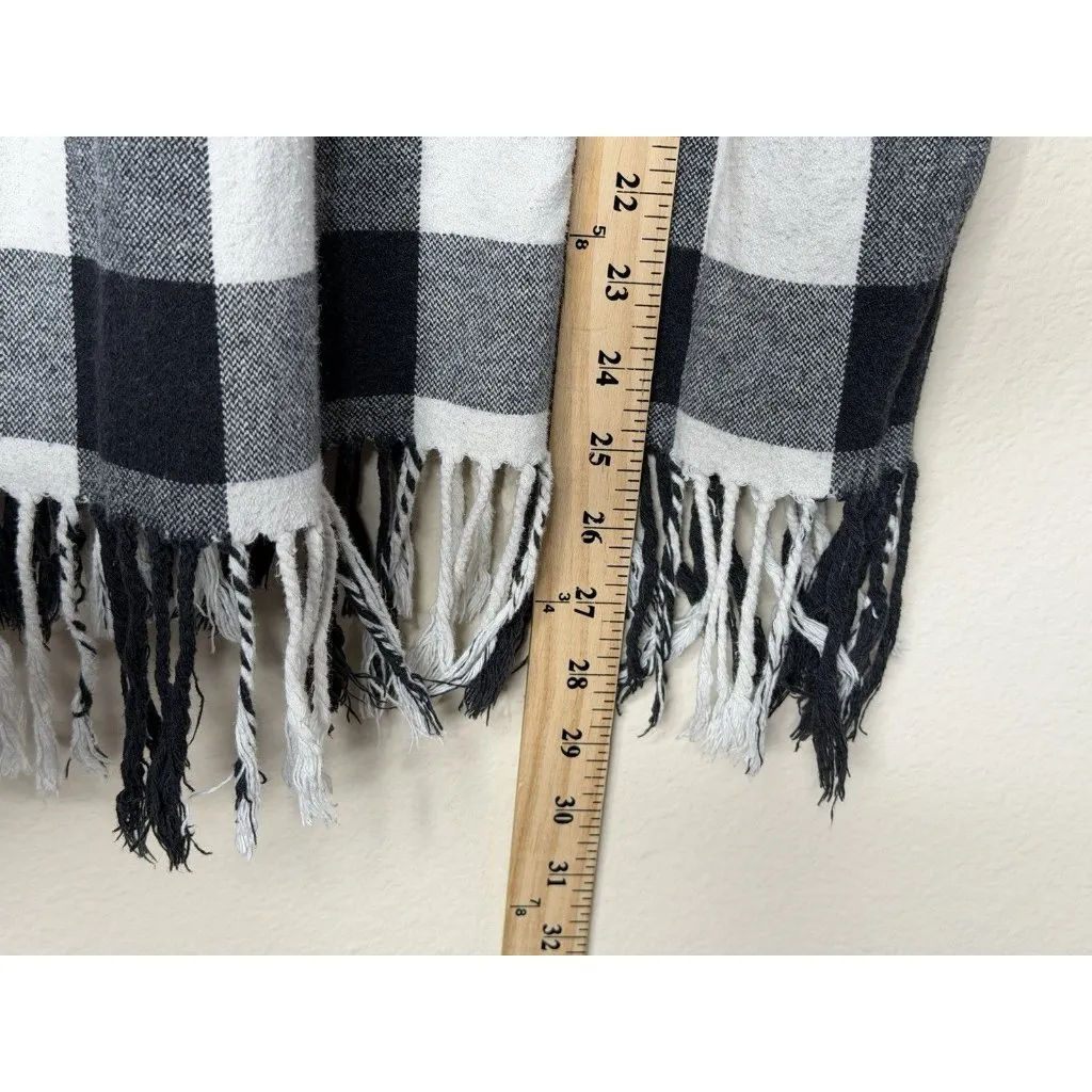 Polo Ralph Lauren Buffalo Check Plaid Fringe Trim Button Shirt Womens Size M - Image 3