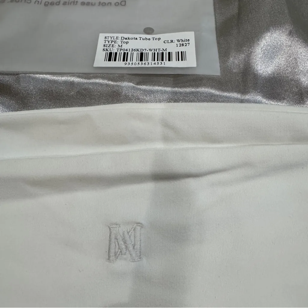 Meshki Basics Dakota Tube Top White - Image 7