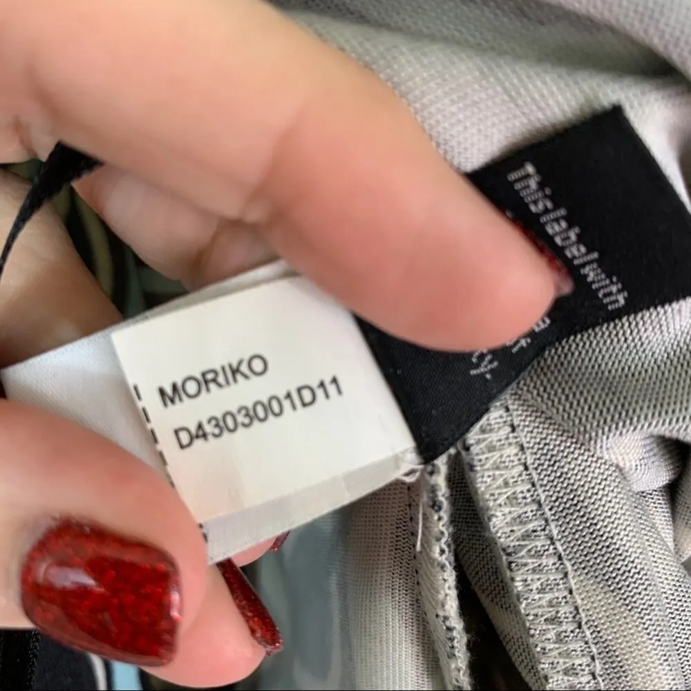 Diane Von Furstenberg Morika Petal Weave Sleeveless Blue/Gray Dress - Image 6