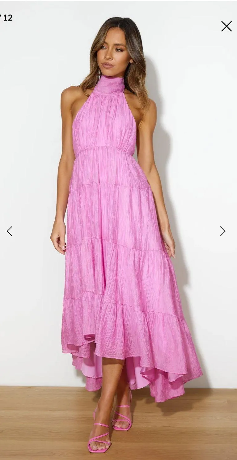 Hello Molly Pink-Purple Maxi Dress - Image 5