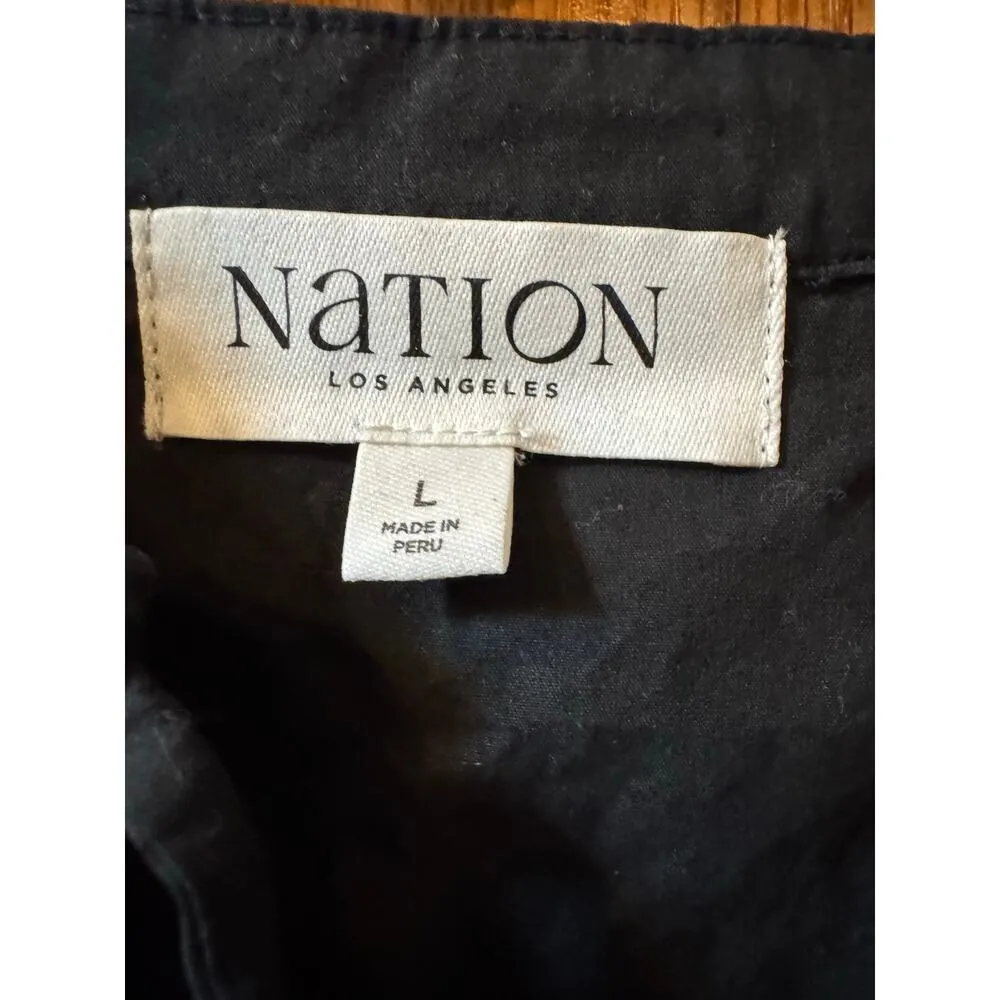 Nation LTD Ariana Long-Sleeve Pintuck  women’s black Mini Dress (New) - Image 5