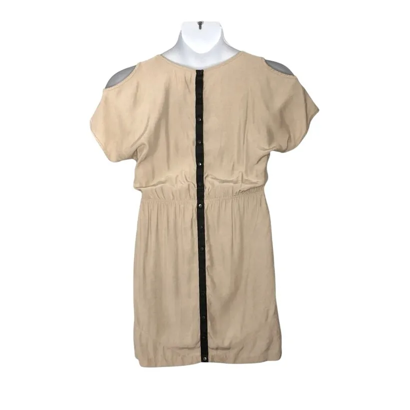Urban Outfitters Silence + Noise Cold Shoulder Mini Dress Tan XS - Image 10