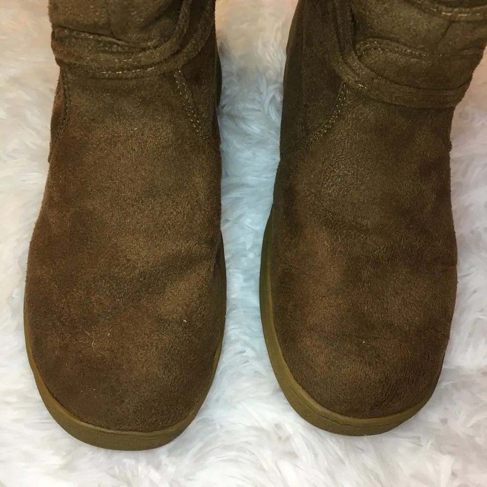 LAMO Women’s Chestnut Brown Faux Fur Suede Winter Boots 7 - Image 4