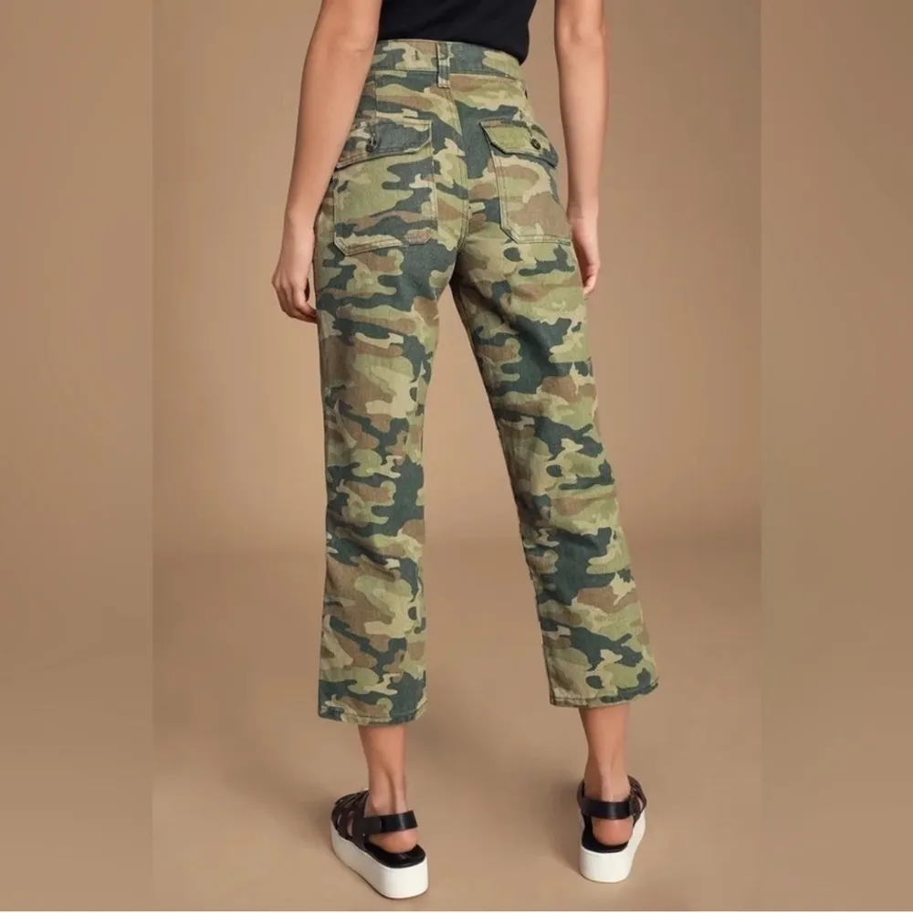 Free People We the Free Remy Camouflage Cropped Jeans Size 24 - Image 3