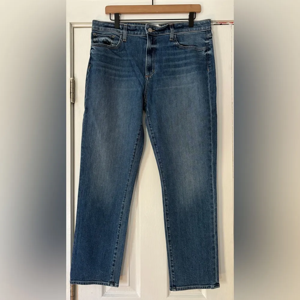 Favorite Daughter Size 33 The Erin High Rise Slim Straight Medium Indigo NWT‎ Blue - Image 2
