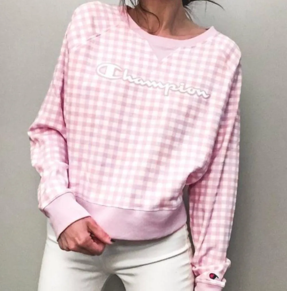 Pink Checkered Sweatshirt - Image 3