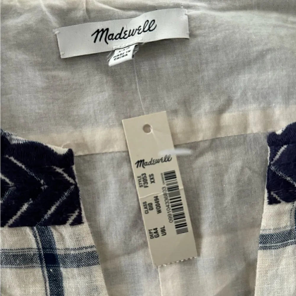Madewell Embroidered Sunray Shirtdress NWT - Image 9