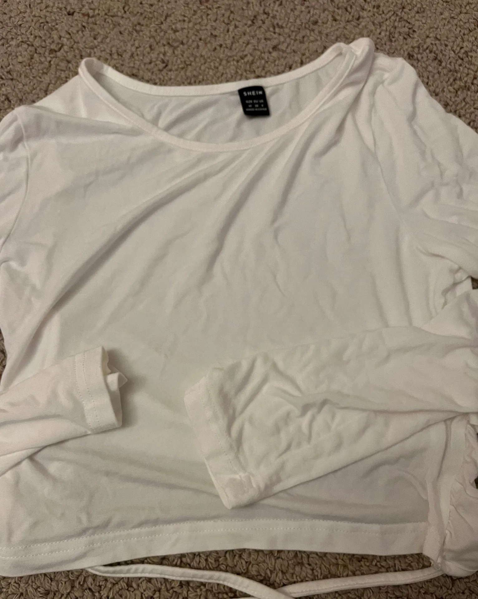 Long sleeve crop top White Size M - Image 3