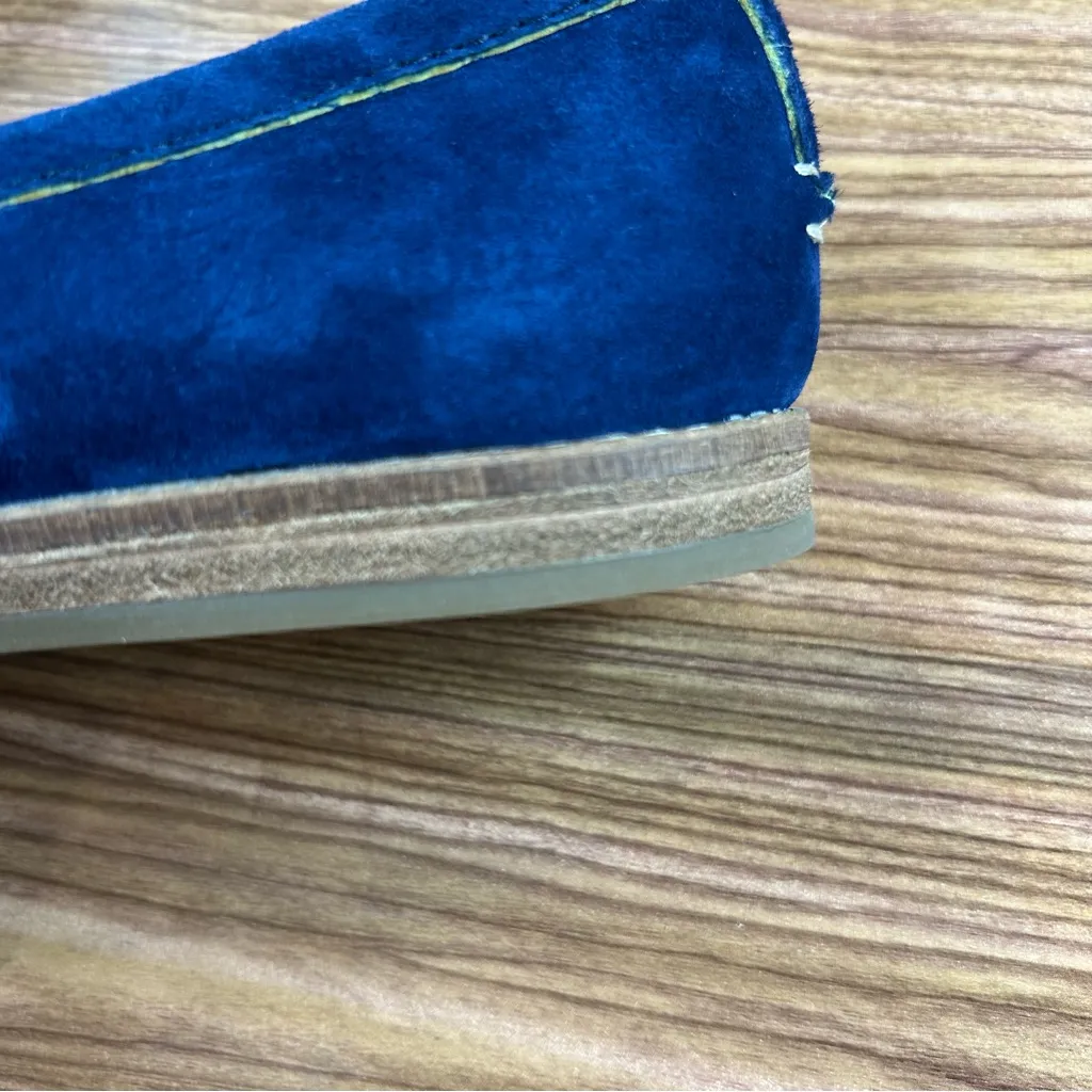 Sperry Saybrook Painted Tassel Pointy Toe Loafers Navy Blue Suede NEW - Size 7 - Image 9