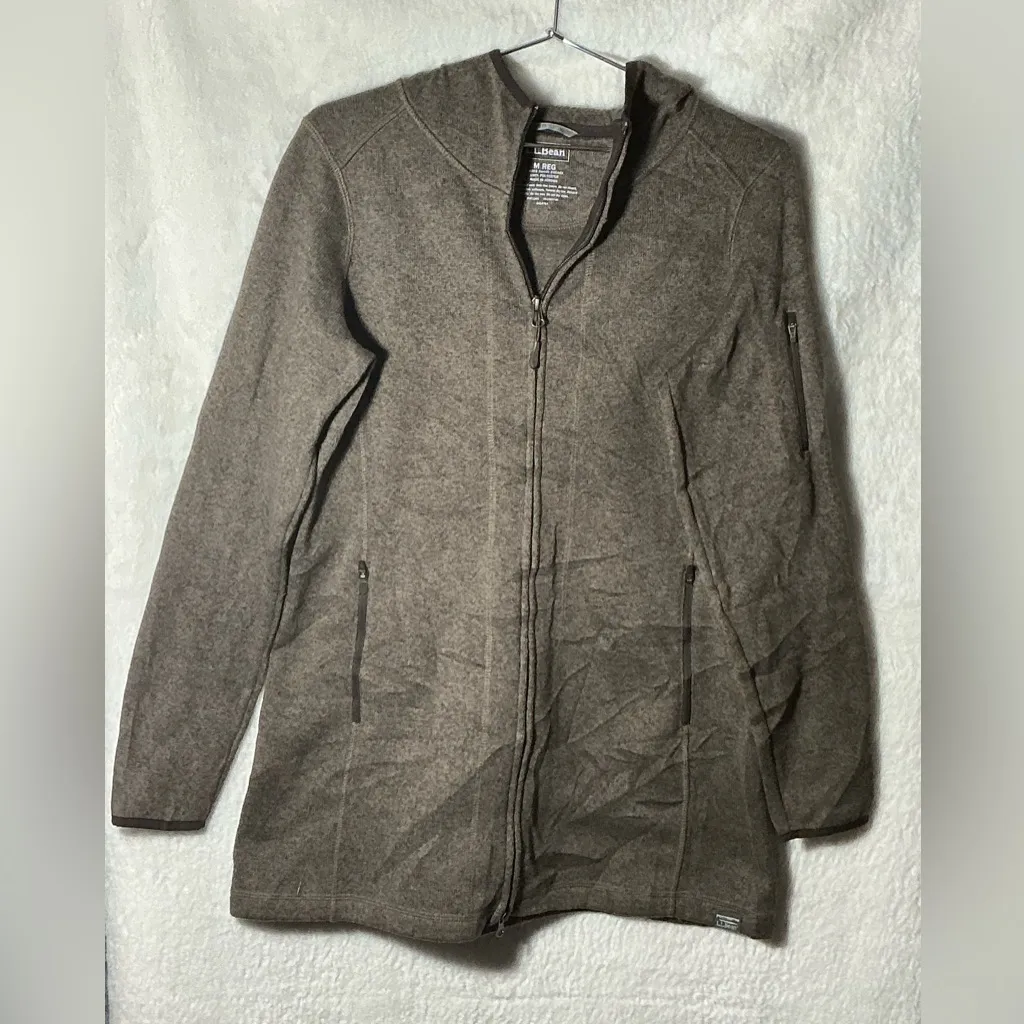Y2K 90.s VINTAGE L.L. Bean Women's Brown Zip - Image 7