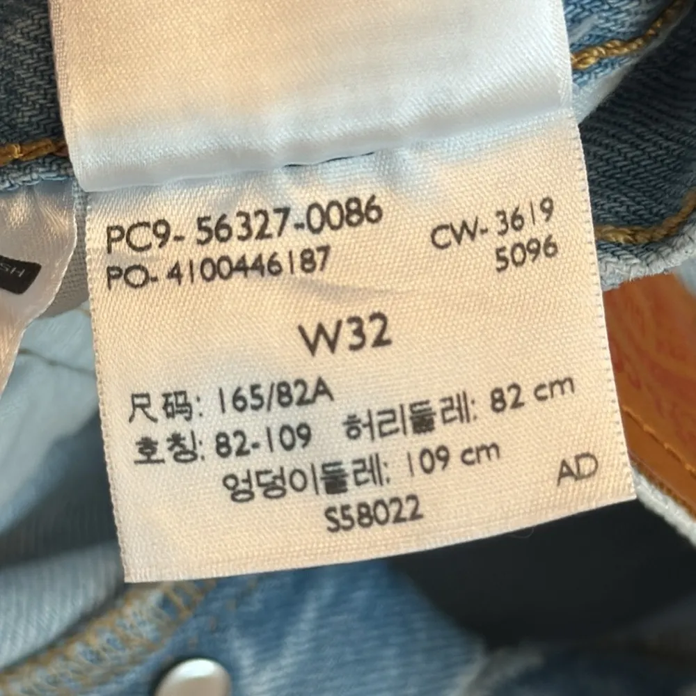 Big E Levis 501 denim jean shorts Lt blue w 32 high waisted - Image 12